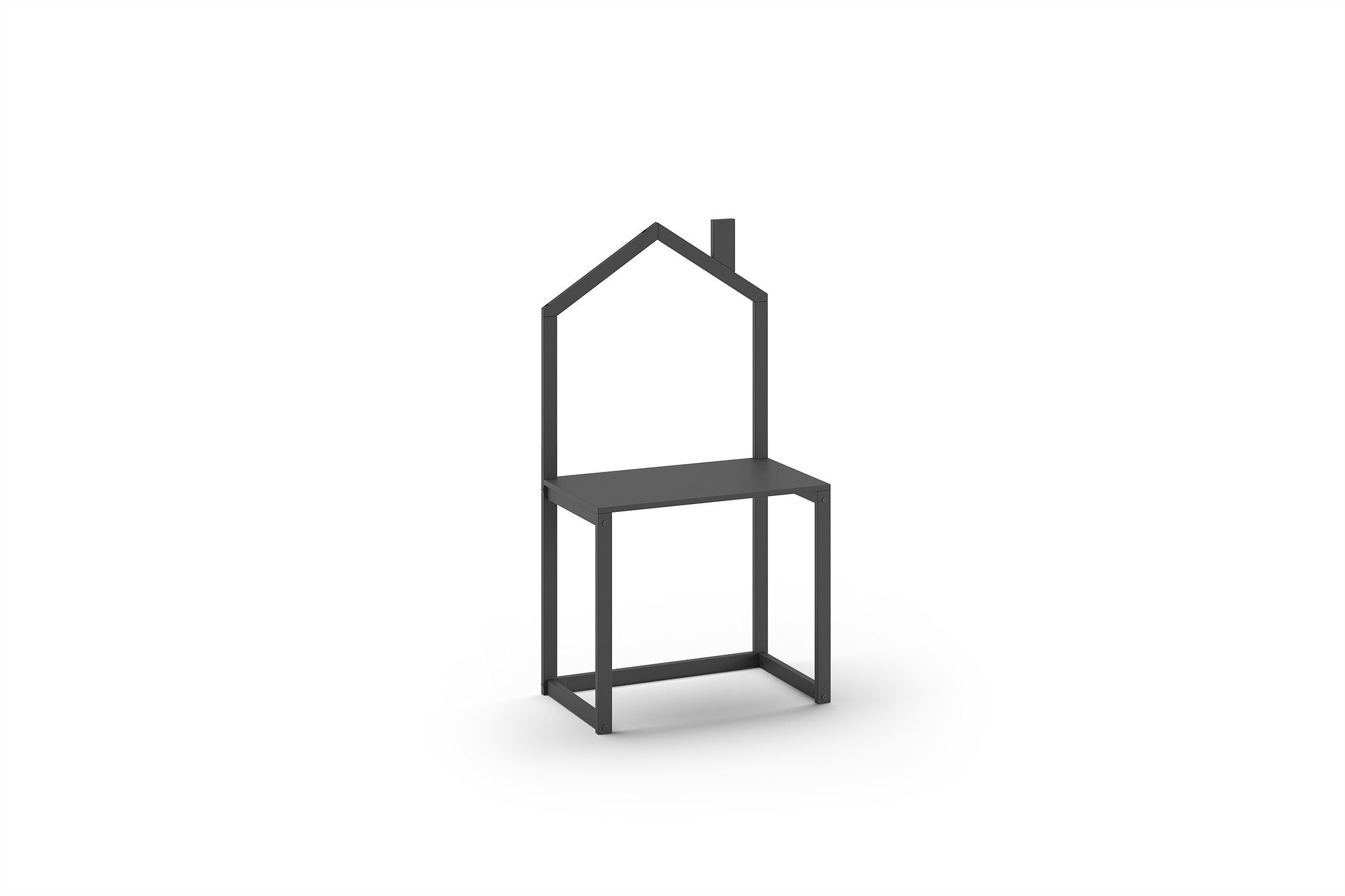 Vipack Kinderschreibtisch DALLAS, in Anthrazit lackiert - 100x150,6x50 (BxHxT)