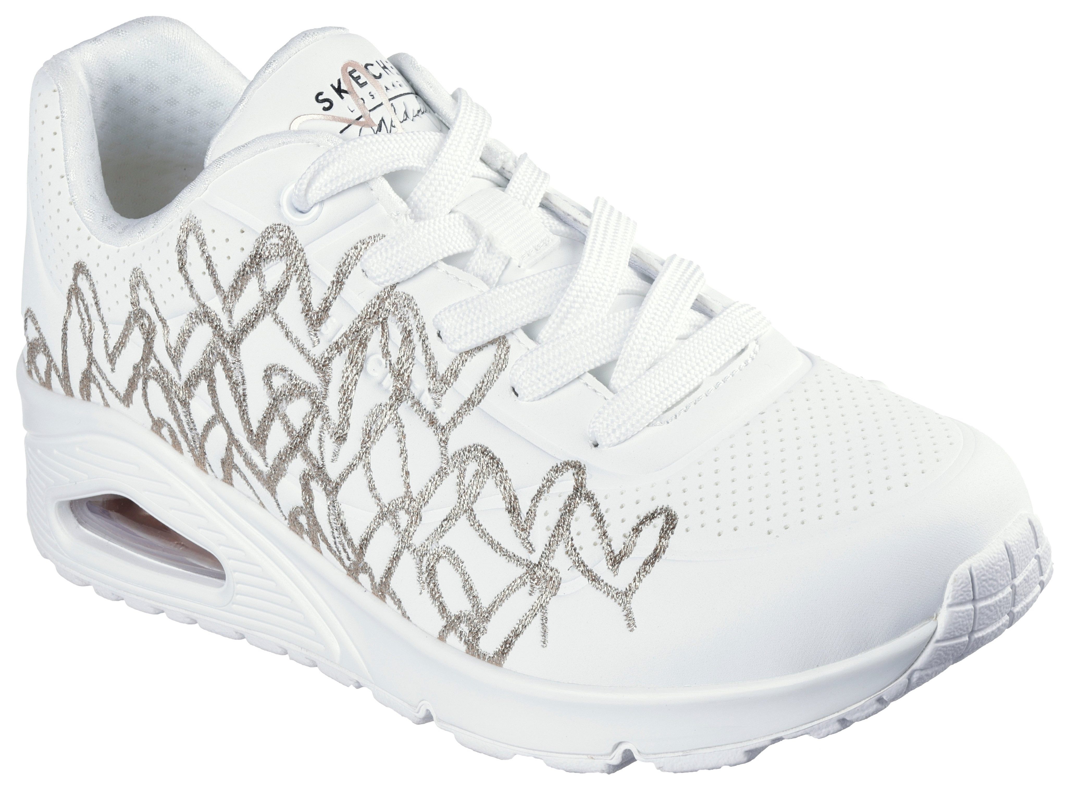 Skechers UNO-GOLDEN HEART Sneaker Freizeitschuh, Schnürschuh günstig online kaufen