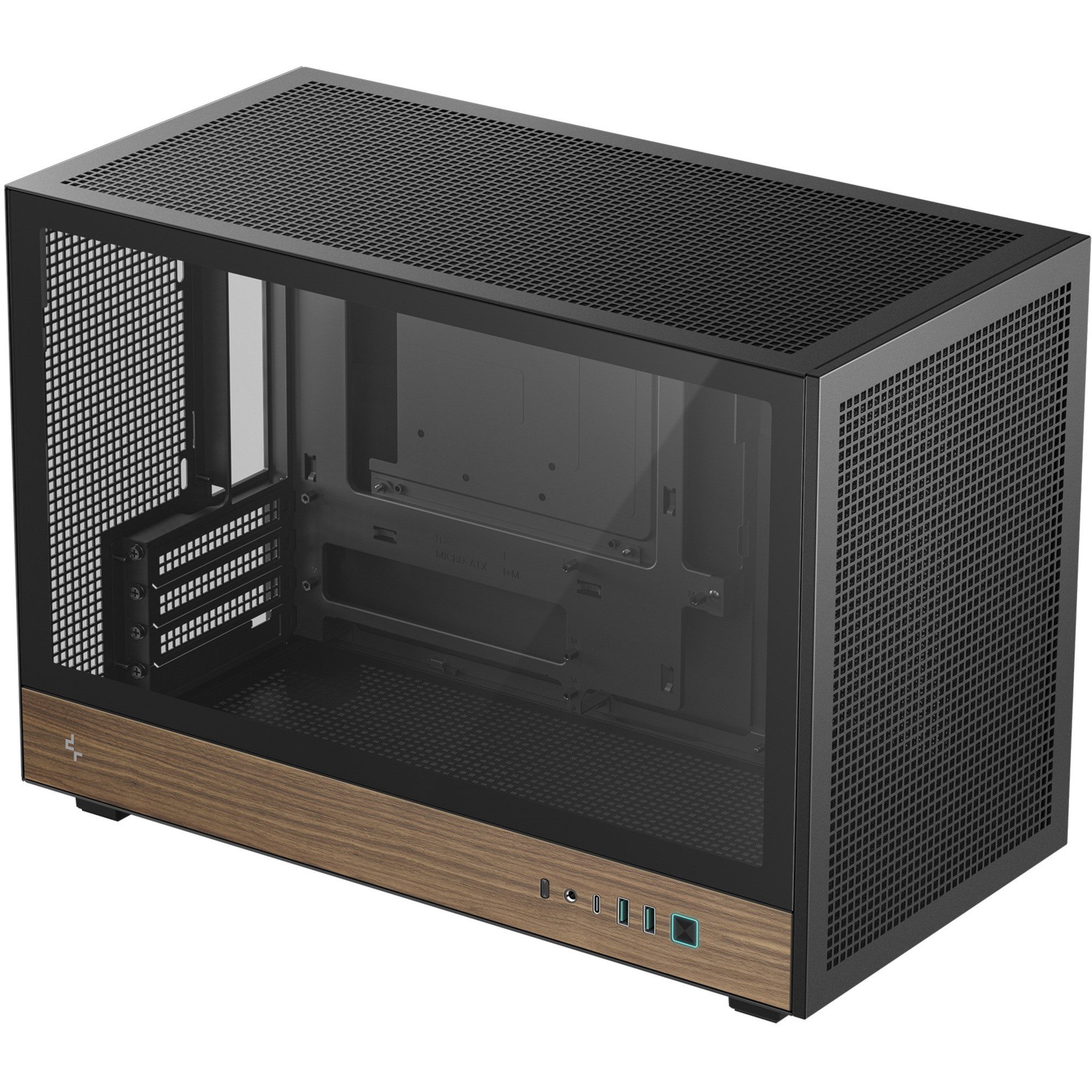 DeepCool PC-Gehäuse DeepCool CH260 WOOD, Tower-Gehäuse, (Tempered
