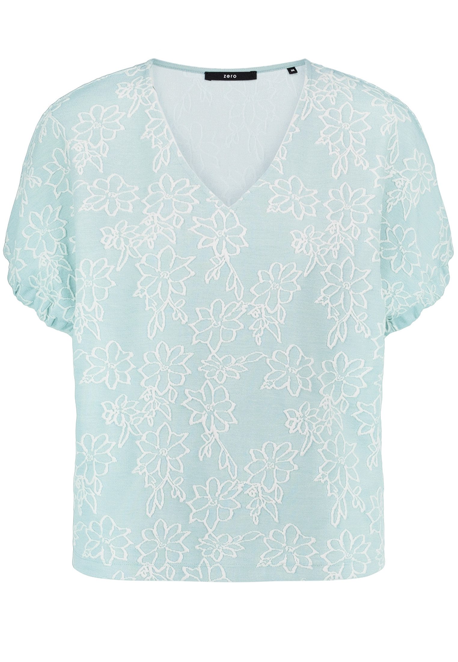 Zero Kurzarmshirt Damen kurzarm (1-tlg) Struktur