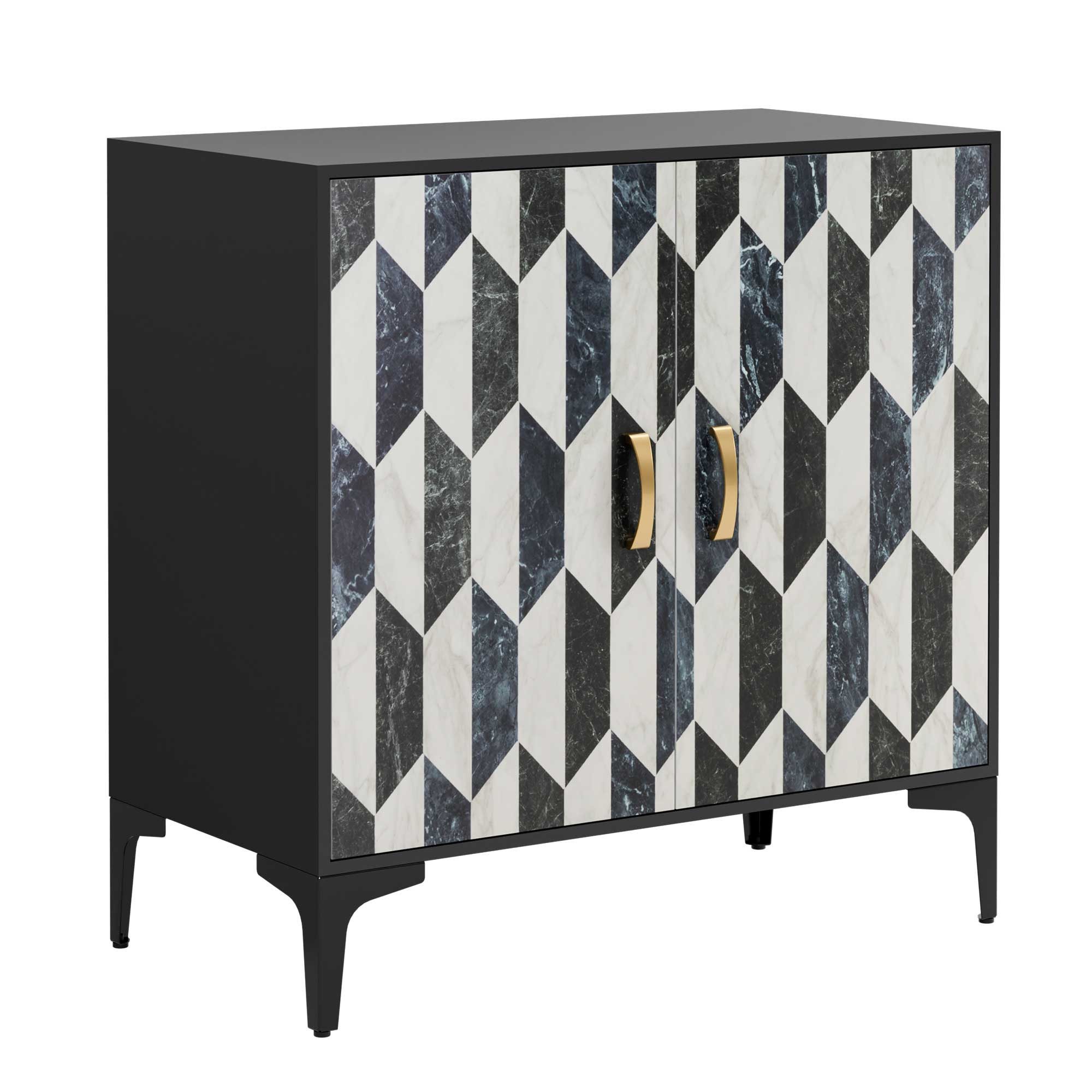 Sideboard Sideboard Kommode mit 2 Türen Küchenschrank Mehrzweckschrank