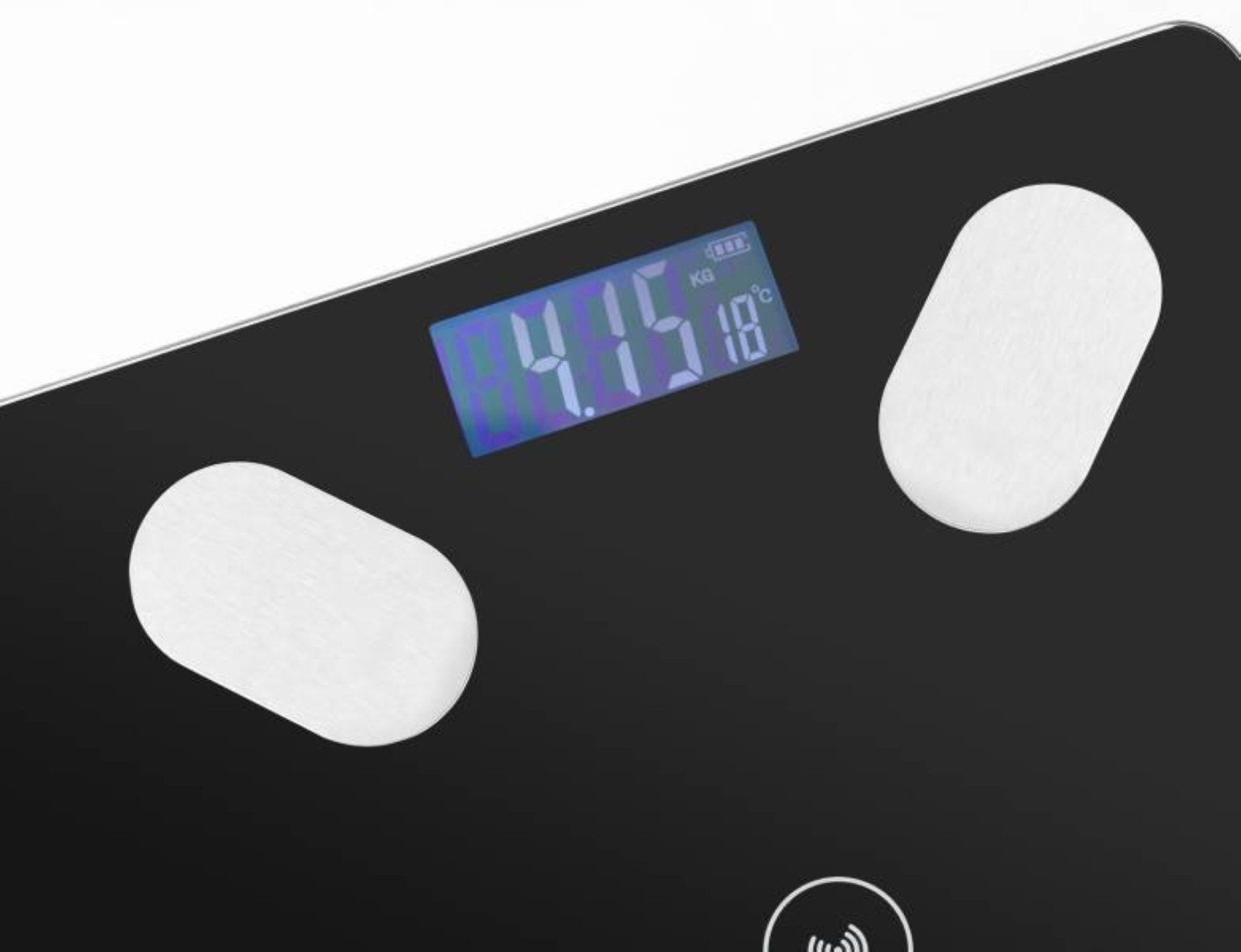 LA CUTE Körper-Analyse-Waage 8in1 Präzisions-Körper-Analysewaage BMI Körperfett Muskelmasse Wasser, Präzisions-Körperwaage Bluetooth App-Anbindung für 8 Benutze – Bild 2 von 5