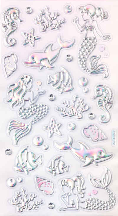Folia Sticker »Meerjungfrau«, (29-tlg), 29 Stück