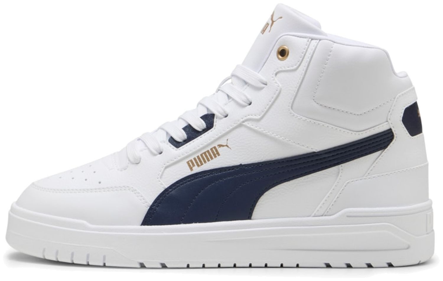 PUMA Puma Shuffle Downtown Mid White-Navy-Gold Sneaker günstig online kaufen