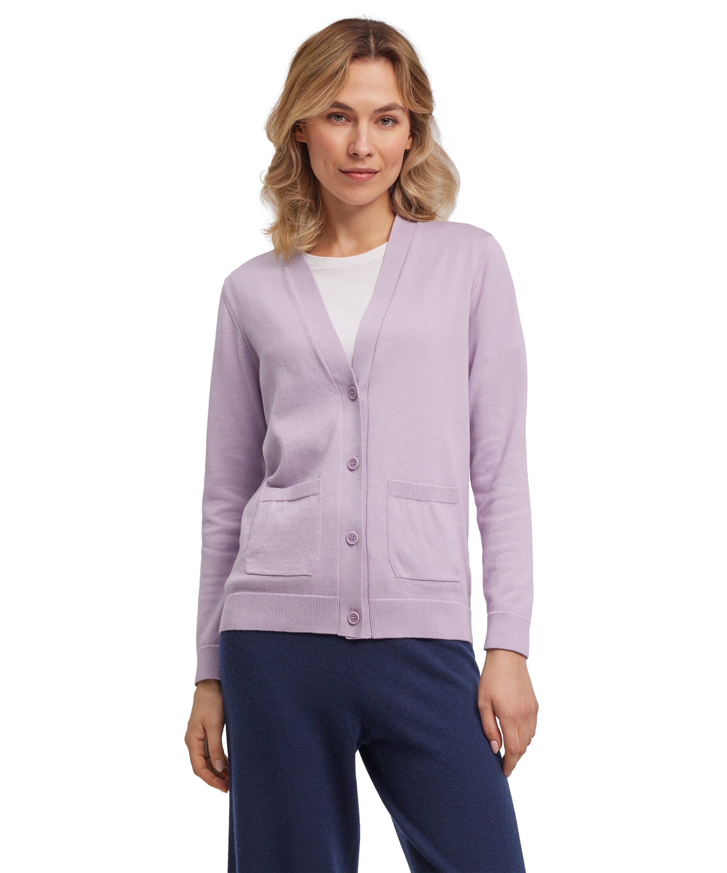 FALKE Strickjacke (1-tlg) mit Bio-Baumwolle