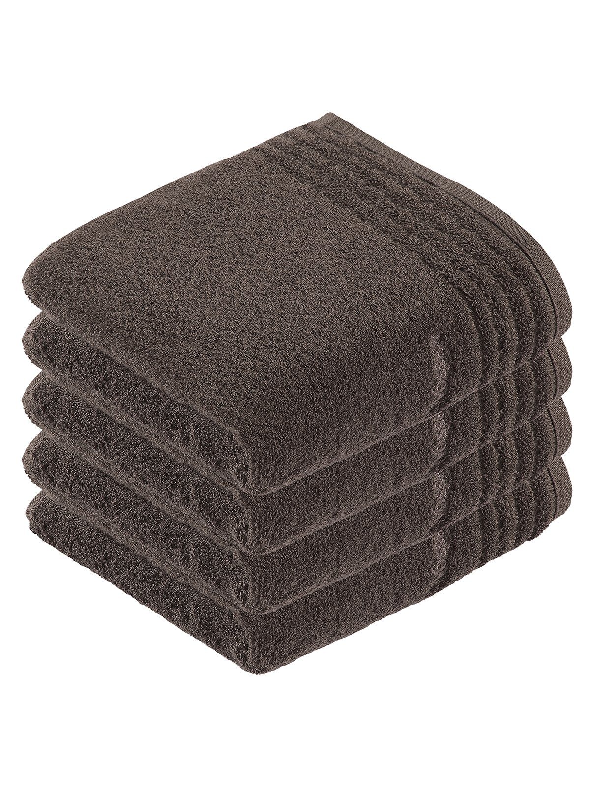Vossen Handtücher 4er Pack Handtuch 50 x 100 cm Vienna Style Superso, Frottier (Spar-Set, 4-St), Vegan