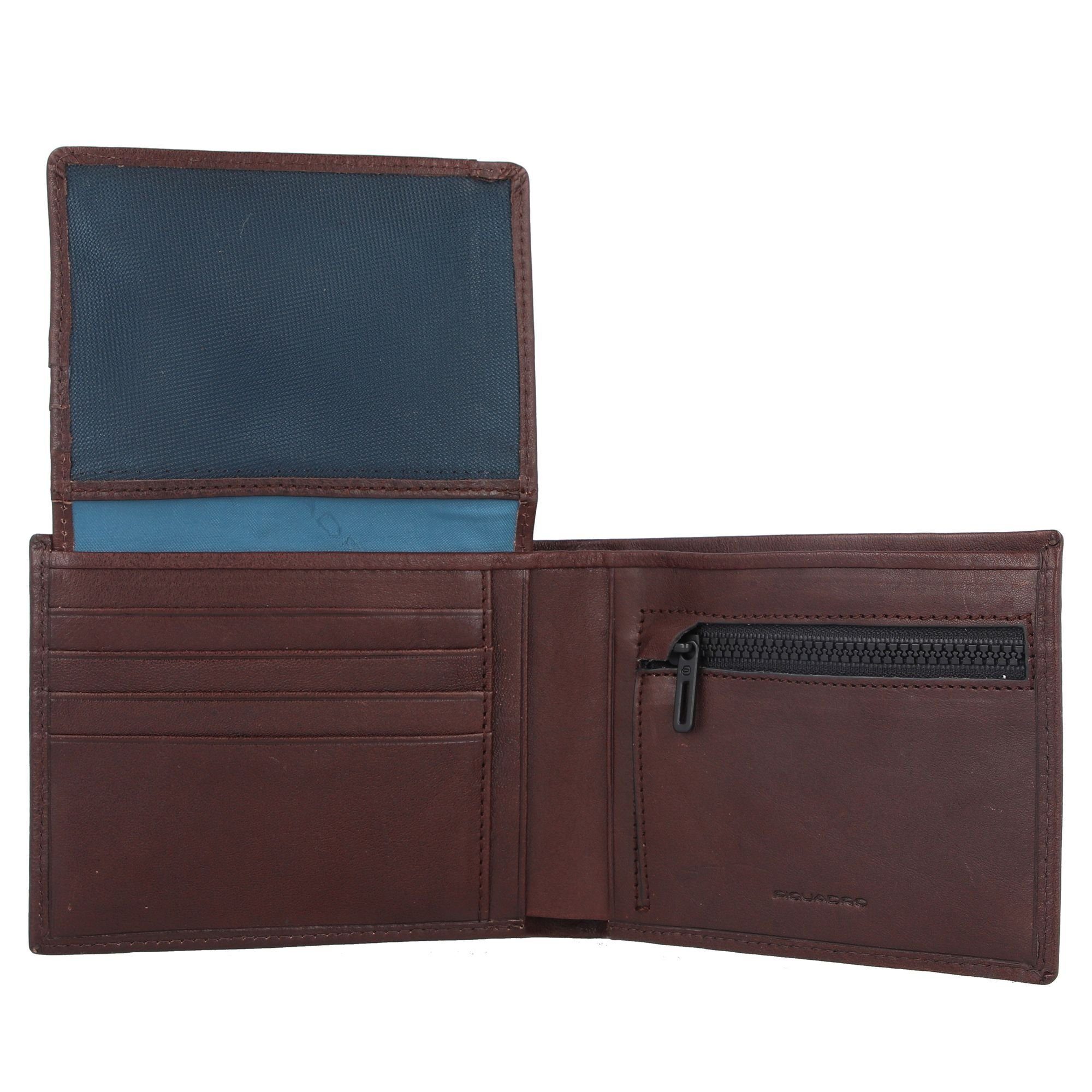 Piquadro Leder Harper, Geldbörse dark brown