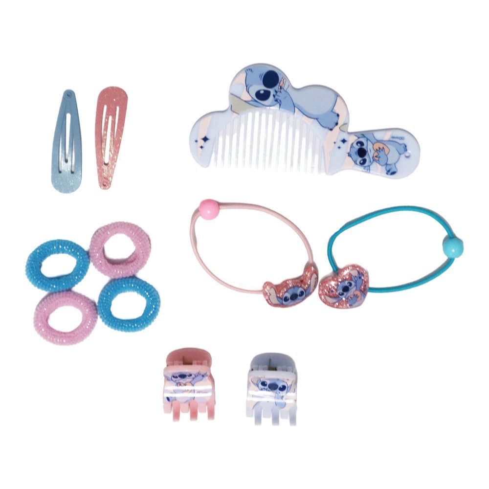 Disney Haarstyling-Set Disney Stitch 11 tlg. Kinder Haarstyling Set Kamm Haarspangen, 11-tlg.