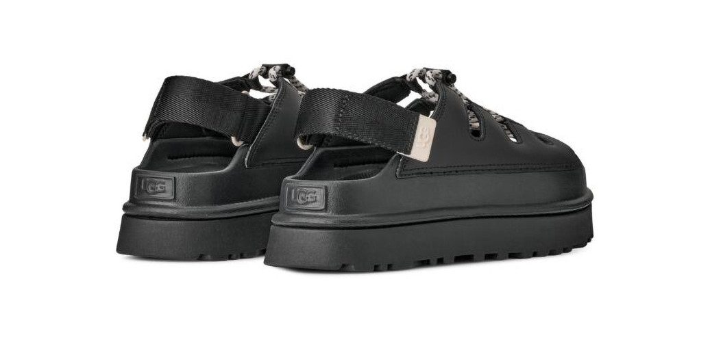 UGG GOLDENGLOW TOGGLE SANDAL Plateausandale Plateau, Klettschuh, Riemchensandale mit Kontrast-Details