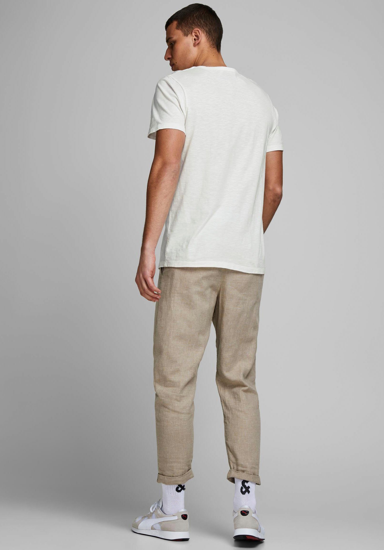 Jack & Jones T-Shirt NECK TEE cloud dancer SPLIT