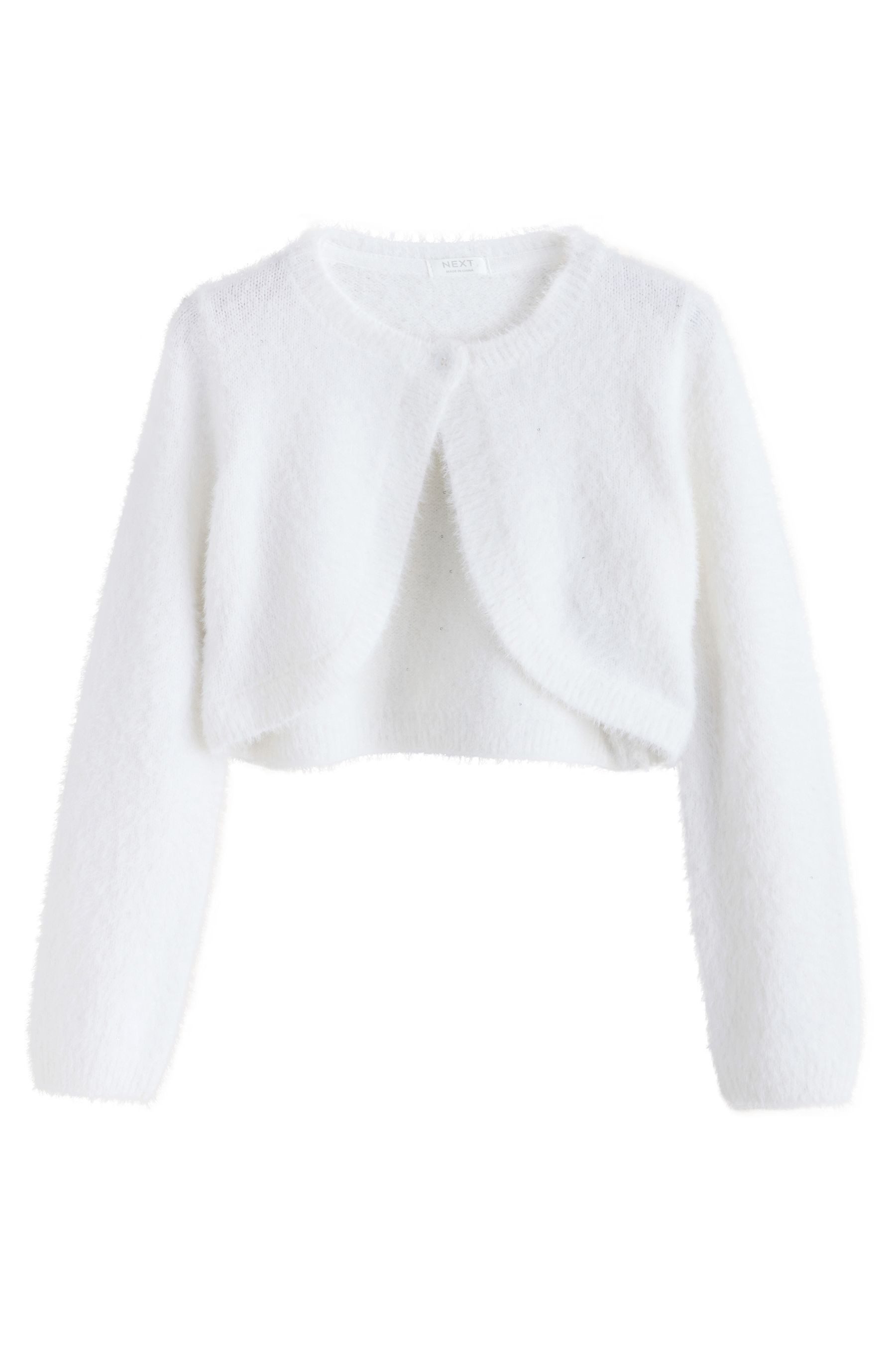 Next Strickjacke Flauschiger Bolero für besondere Anlässe (1-tlg)