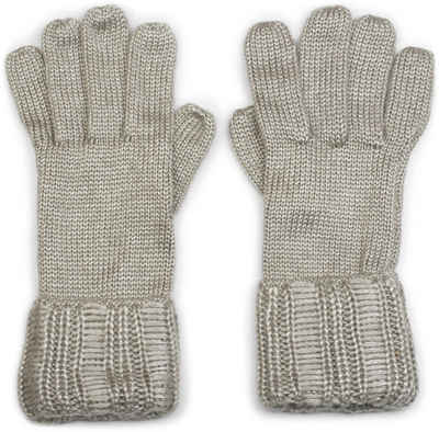 styleBREAKER Strickhandschuhe Glänzende Strick Handschuhe
