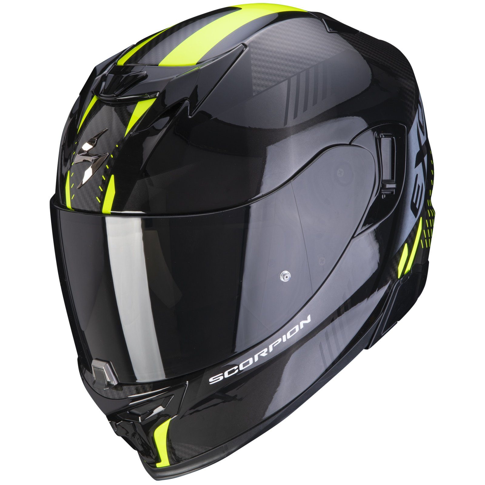 Scorpion Exo Motorradhelm Scorpion Exo-520 Evo Air Laten Integralhelm Schwarz / Neon-Gelb XS (1er Set), integralhelm motorrad