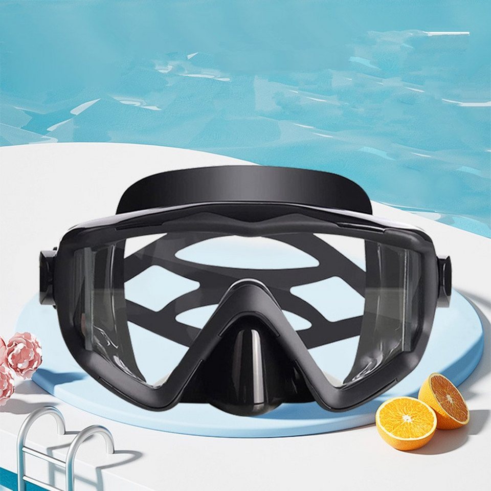 XDeer Sportbrille Schnorcheln Set mit Taucherbrille,Anti-Leck Anti-Fog  Tauchmaske, aus Gehärtetem Glas für Schnorcheln, Schwimmen und Tauchen