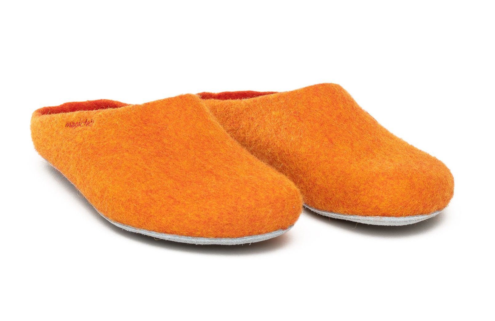 Gottstein Magicfelt 701 (100% Wolle) orange (Größe 36-42) Hausschuh