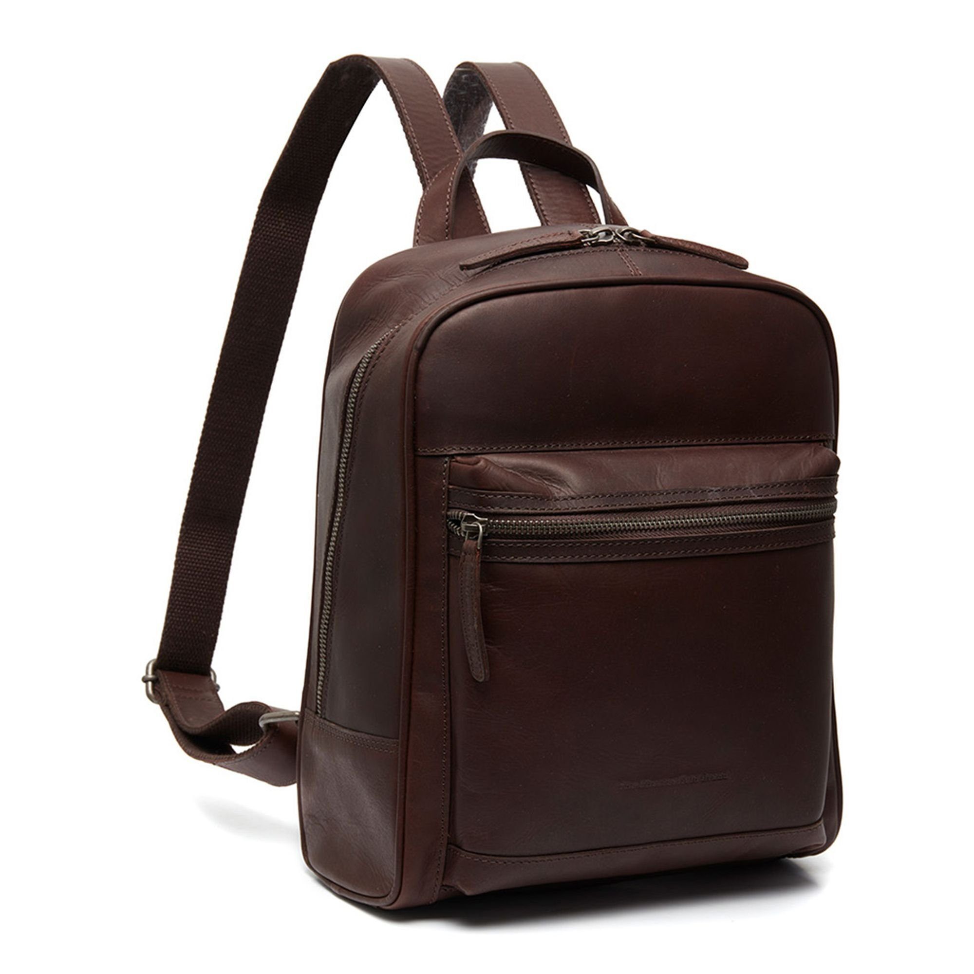 Calabria, Leder Rucksack Brand brown Chesterfield The