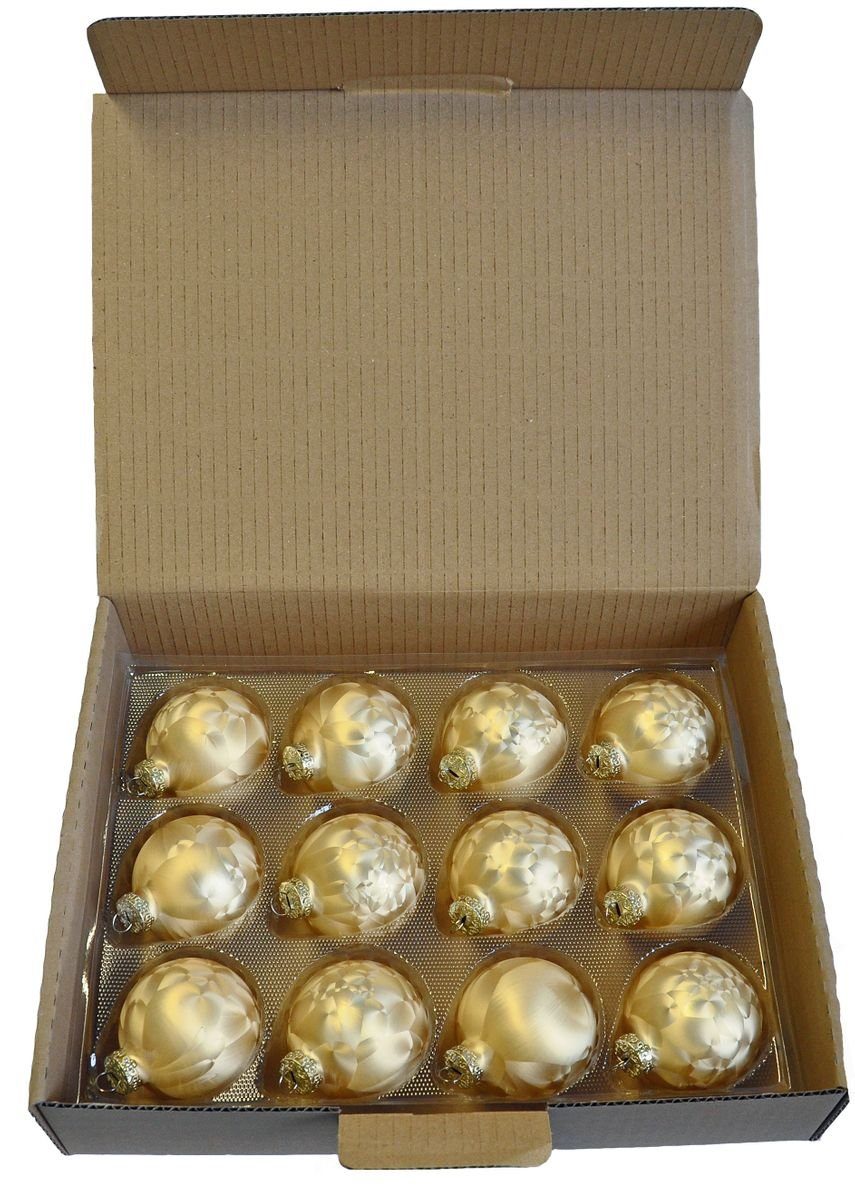 Thüringer Glasdesign Christbaumschmuck JACK 12x Glas Eislack Christbaumkugeln 6cm Thüringer Weihnachtskugeln, echt Glas, teilweise Handarbeit, inkl. praktischer Aufbewahrungsbox. Reduzierter Preis € 31,90. Unverbindliche Preisempfehlung € 44,95