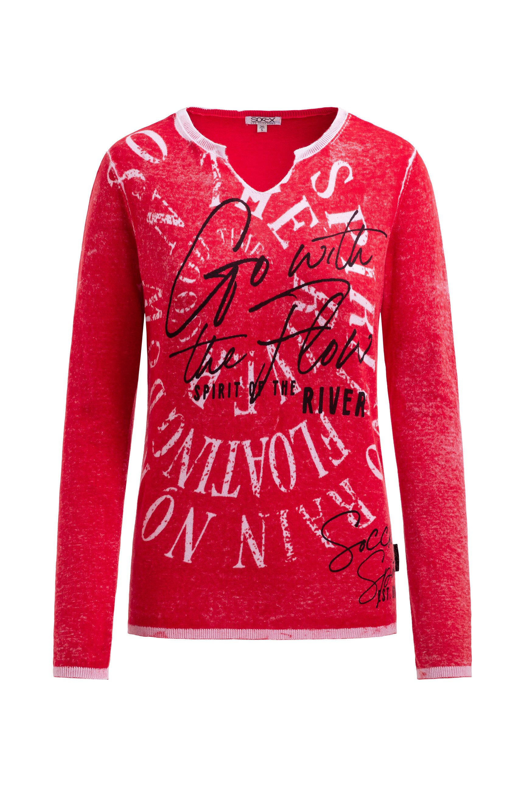 SOCCX Rundhalspullover aus Feinstrick günstig online kaufen