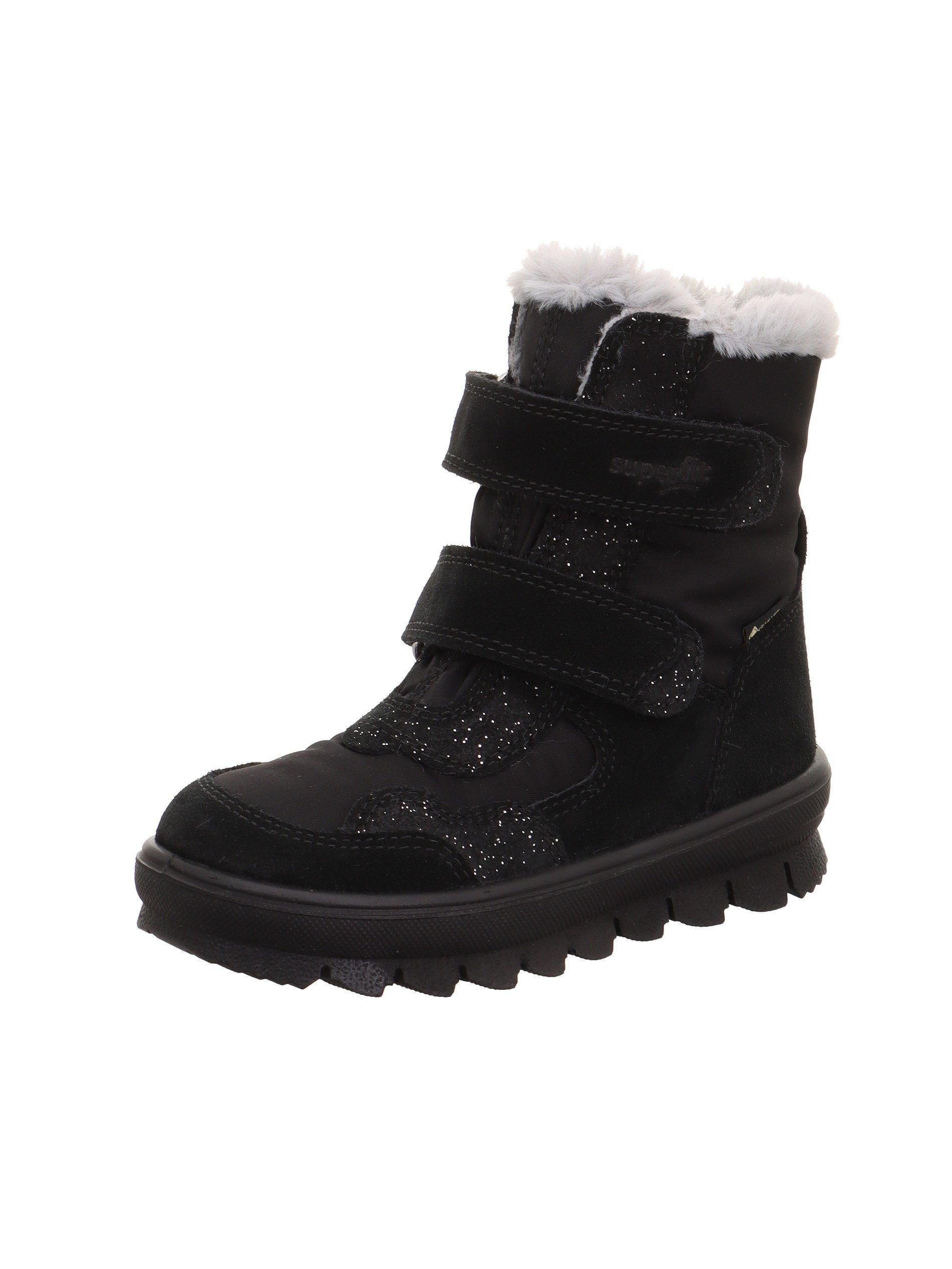 Superfit FLAVIA, WMS: mittel Winterboots Klettboots mit Glitzerdetails, Größenschablone zum Download