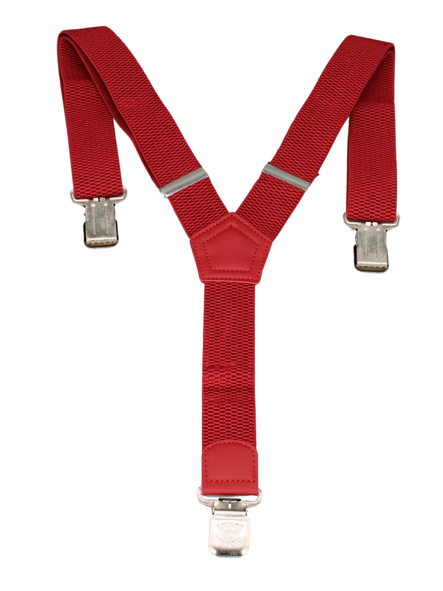 ANTALUX Hosenträger Y-Form – Elastisch & Verstellbar - Breite 4 cm, mit Metallclips 14 verschiedene Farben
