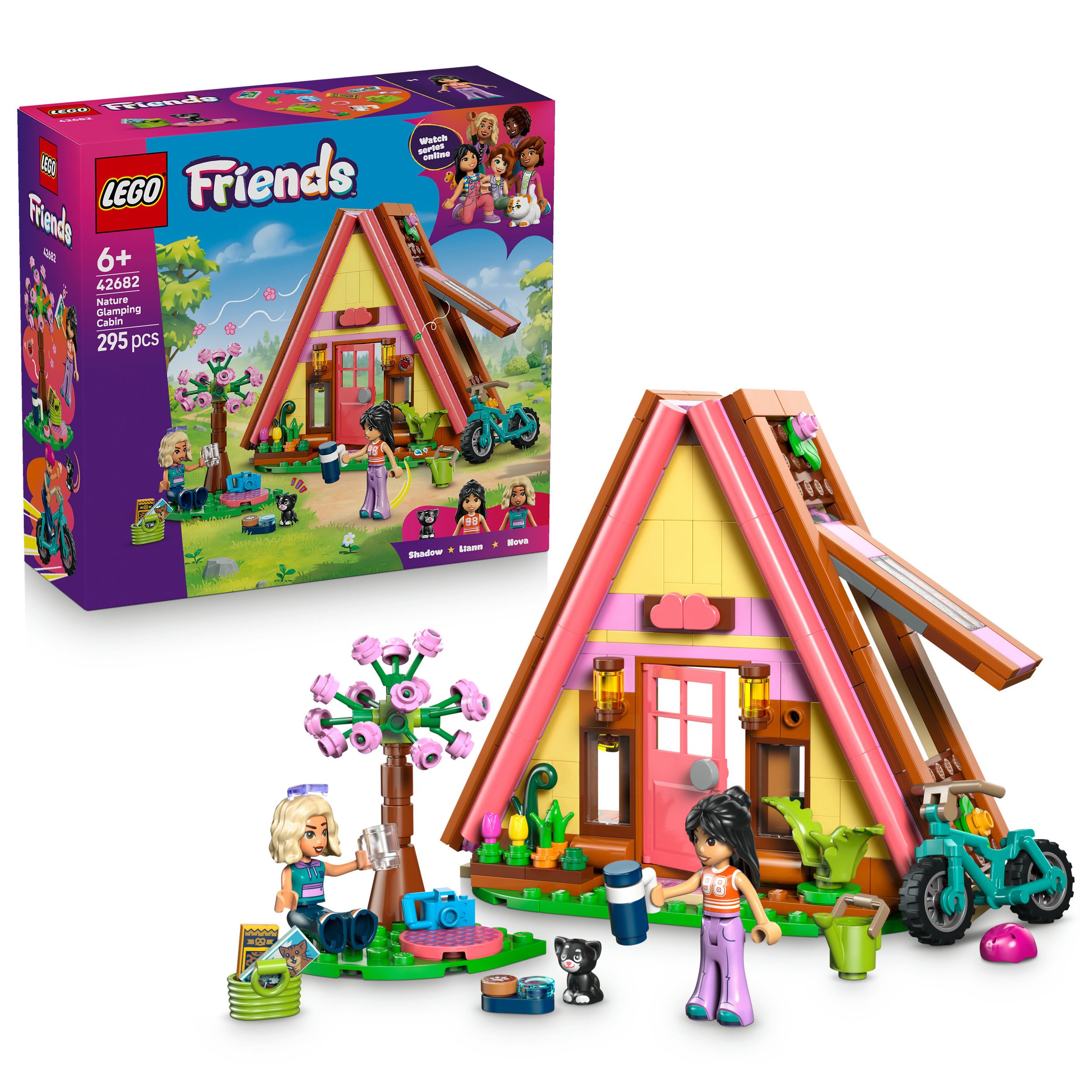 LEGO® Glampinghütte in freier Natur (42682), LEGO Friends Konstruktionsspielsteine, (295 St), Made in Europe