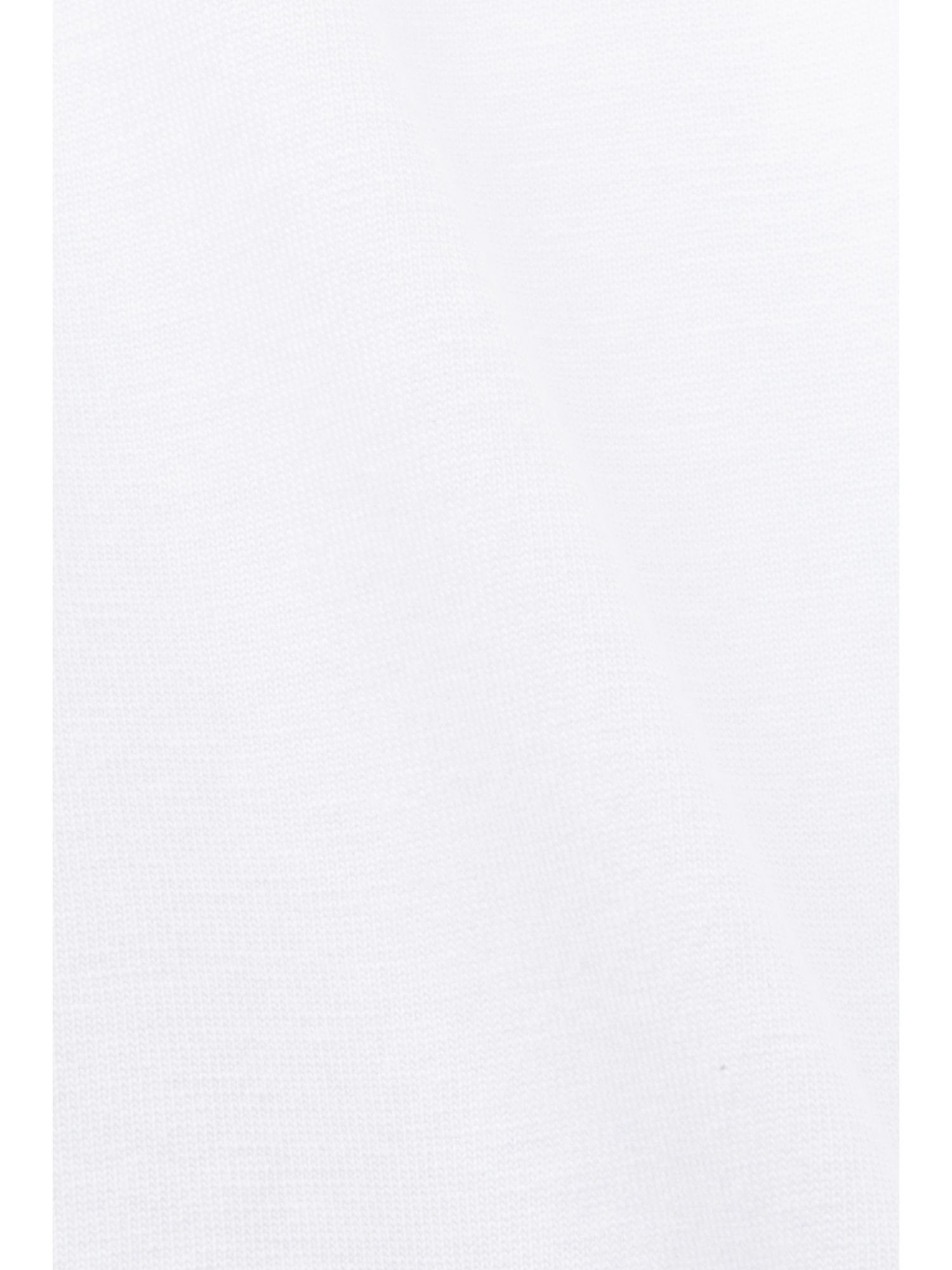 Esprit Baumwoll-T-Shirt WHITE Blumenprint T-Shirt edc mit (1-tlg) by