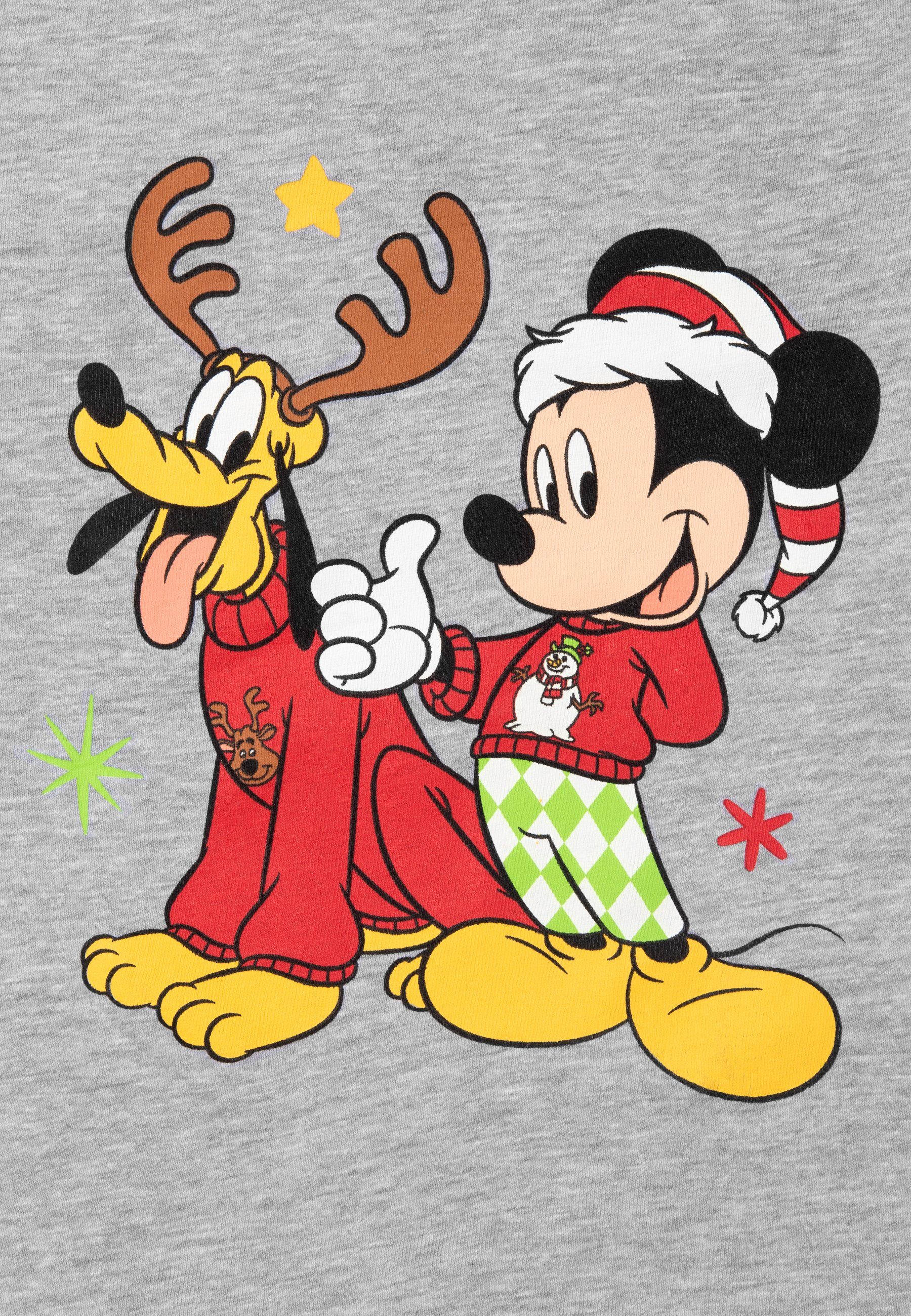 Jungen Mickey Mouse Langarm Labels® United Schlafanzug Christmas Schlafanzug Disney XMAS