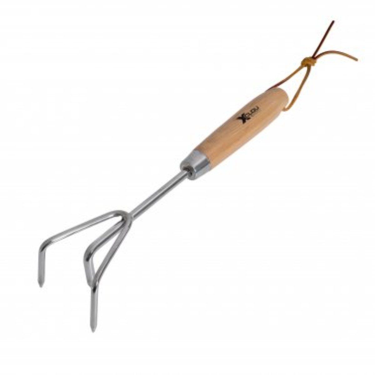 XCLOU Kleingrubber aus Edelstahl mit Eschenholzgriff für Beet & Garten, 1 St., robust & langlebig