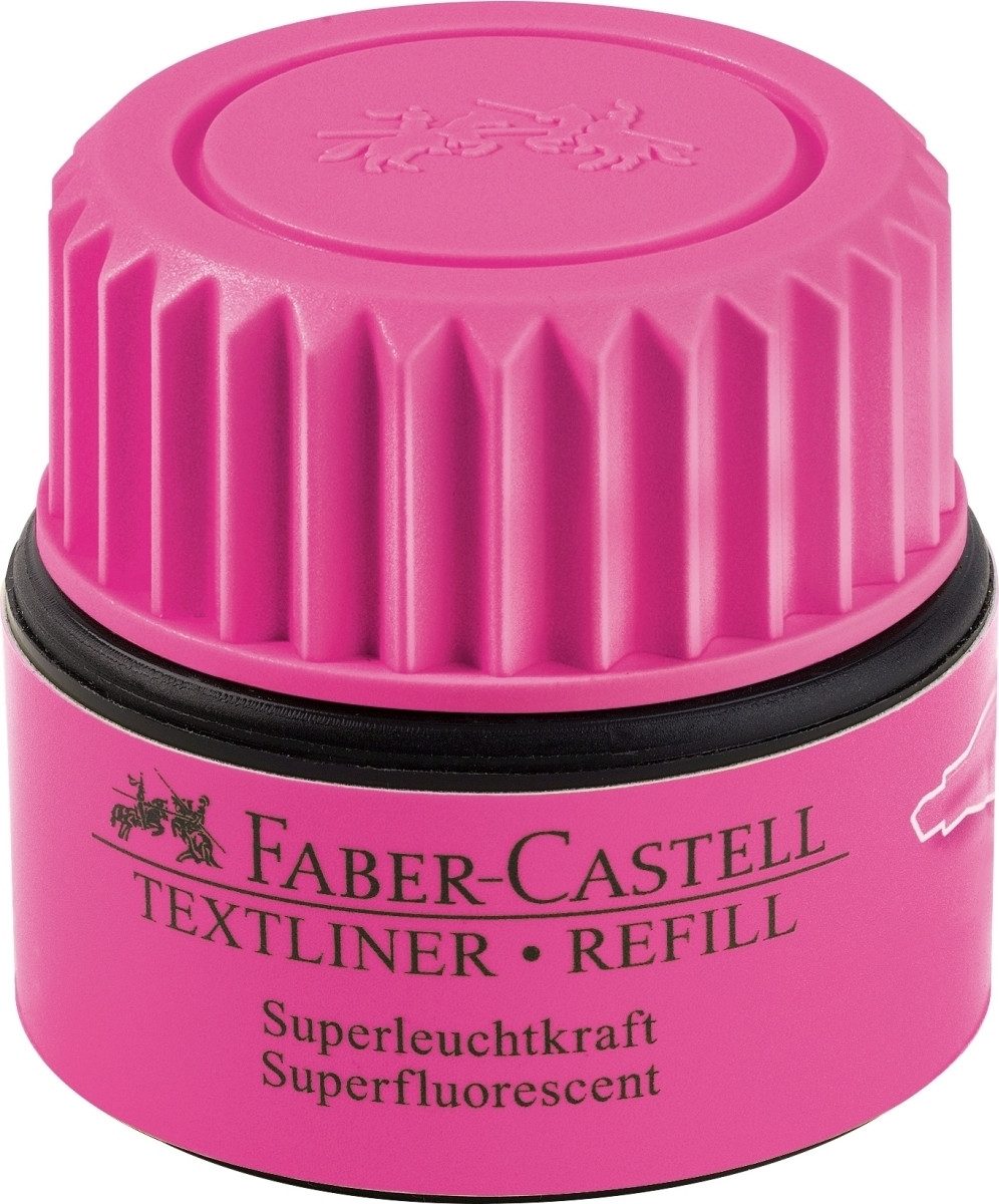 Faber-Castell Füllhalter Nachfülltinte für den Textmarker 48 Refill 25ml rosa (4 Stück)