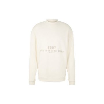 TOM TAILOR Sweatshirt beige regular fit (1-tlg)