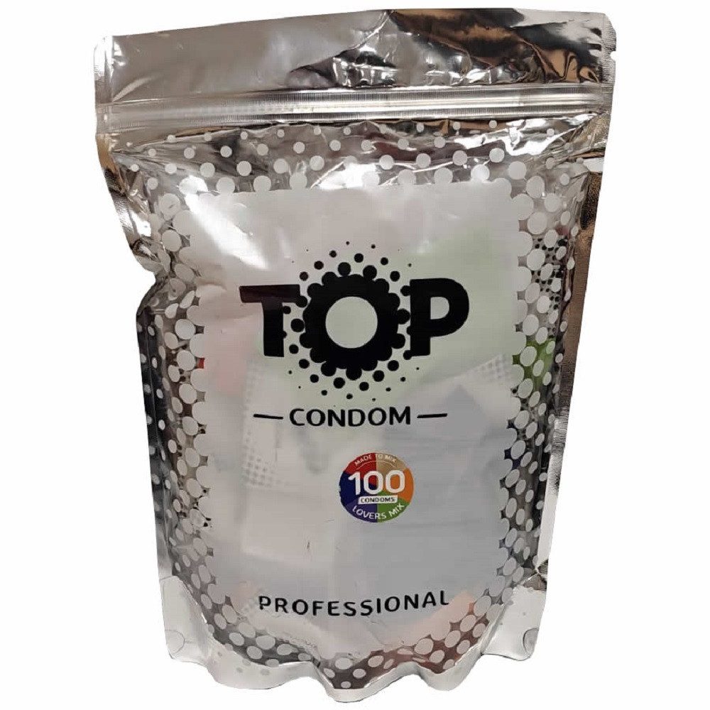 TOP Condoms Kondome Lovers Mix – Made to Match Beutel mit, 100 St., Kondome im Sortiment, bunt gemischte Kondome