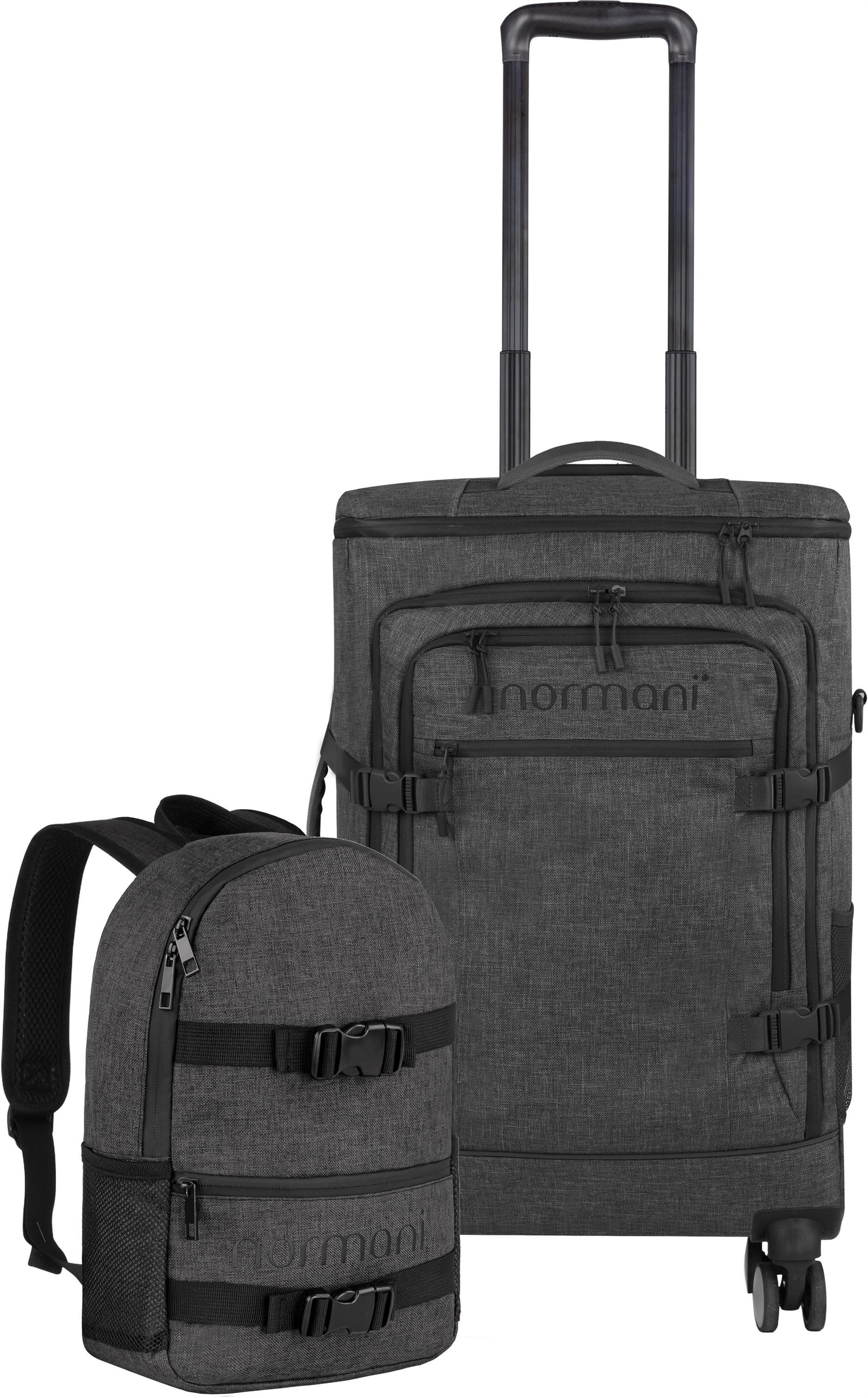 normani Reisetasche, Handgepäck Trolley Set mit Backpack günstig online kaufen