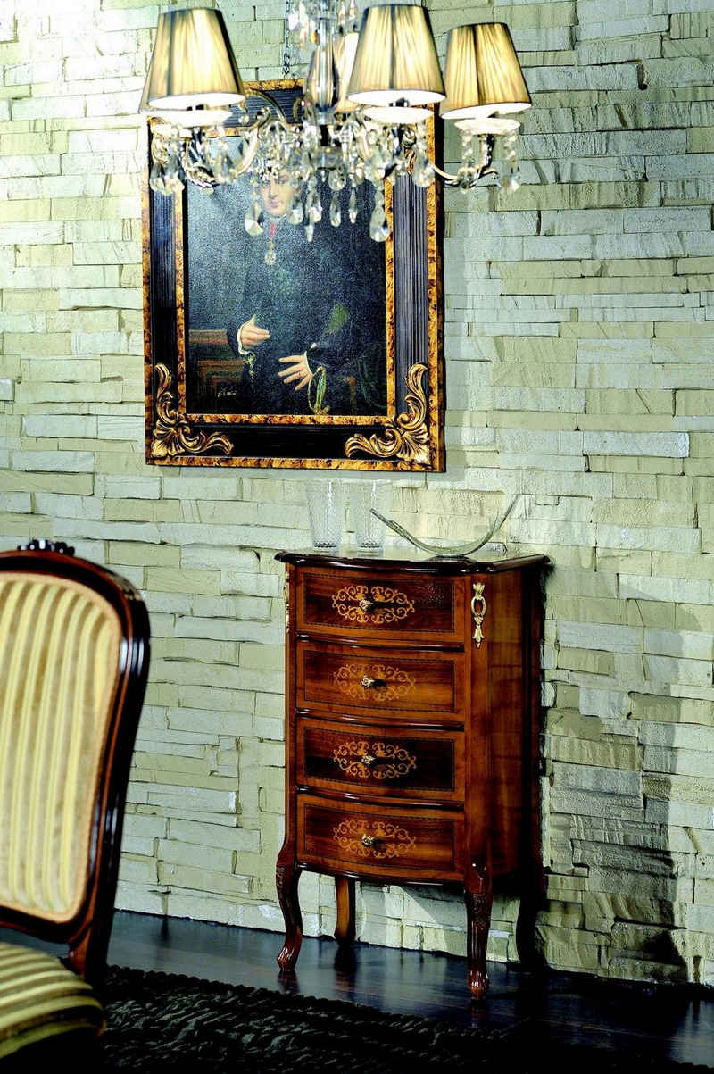 JVmoebel Kommode Holz Italienische Stil Möbel Luxus rtv Braune Kommode Stil Barock Antik Stil