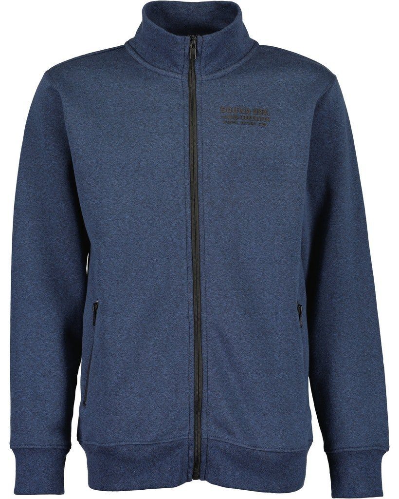 Blue Seven Sweatjacke Blue Seven Sweatjacke Jacke Stehkragen jeansblau melange (1-tlg)