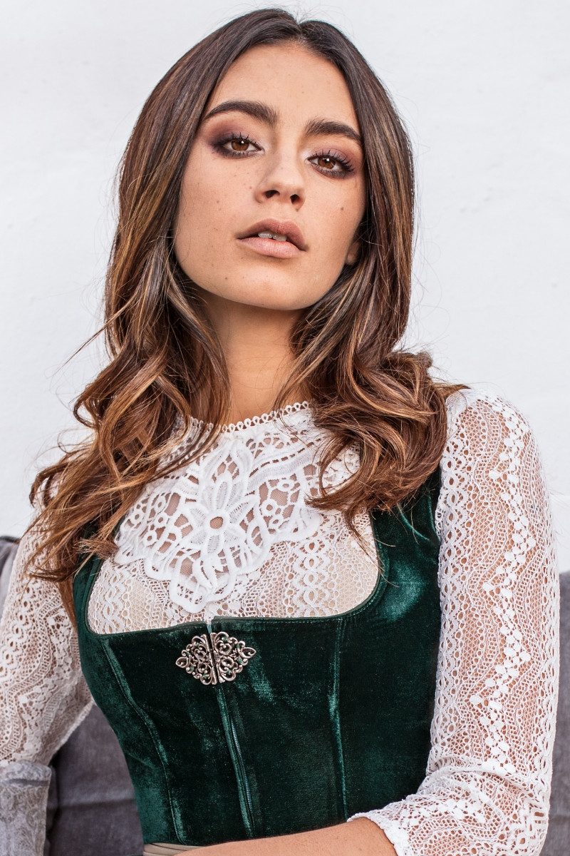 Dirndl Samt Dirndl 2tlg. - CHERA - smaragd/avocado