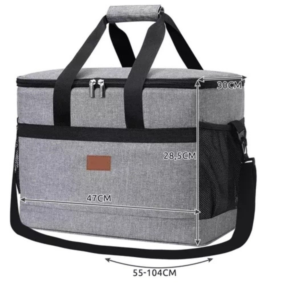Trizand Kühltasche Thermotasche Tasche XL, 20 l, zwei Kühlakkus, verstellbarer Tragegurt – Bild 5 von 5