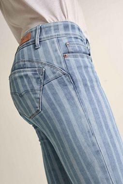 Salsa Stretch-Jeans SALSA JEANS WONDER PUSH UP blue washed out stripes 125081.8502