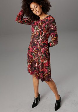 Aniston SELECTED Jerseykleid Paisley-Druck in satten Farben