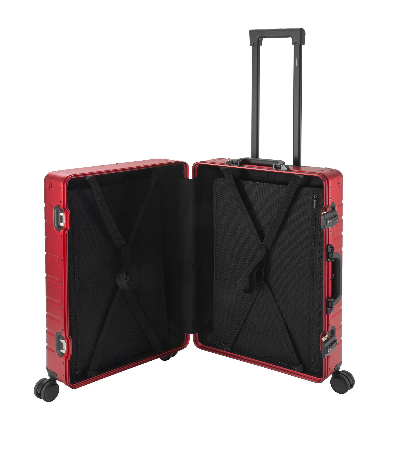 Travelhouse Hartschalen-Trolley Oslo, 4 Rollen, Aluminium günstig online kaufen