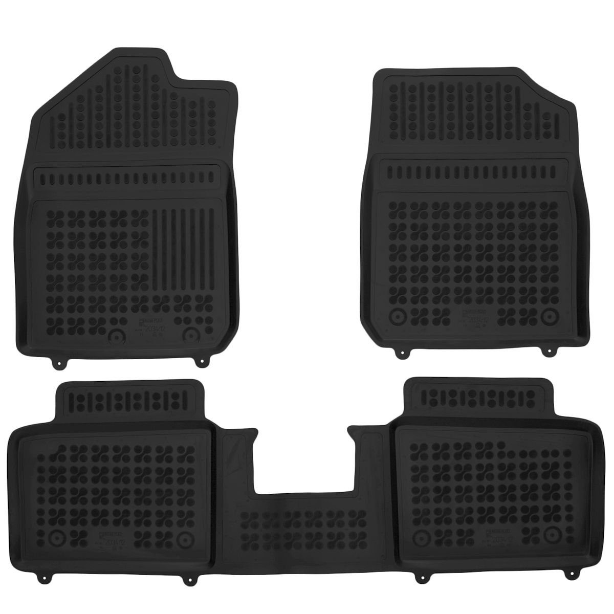 AZUGA Auto-Fußmatten Hohe Gummi-Fußmatten passend für Dacia Spring ab 2021, für Dacia Spring Mini-SUV