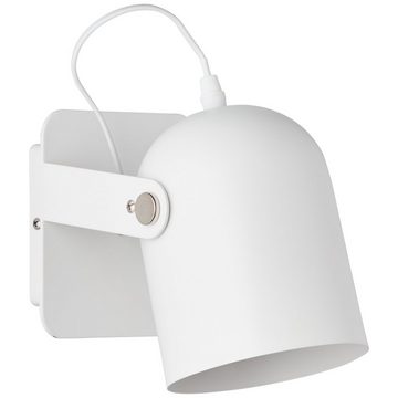 Lightbox Deckenleuchte, ohne Leuchtmittel, Wandspot, Schalter, 19 x 23 cm, E27, max. 30W, Kopf schwenkbar, Metall
