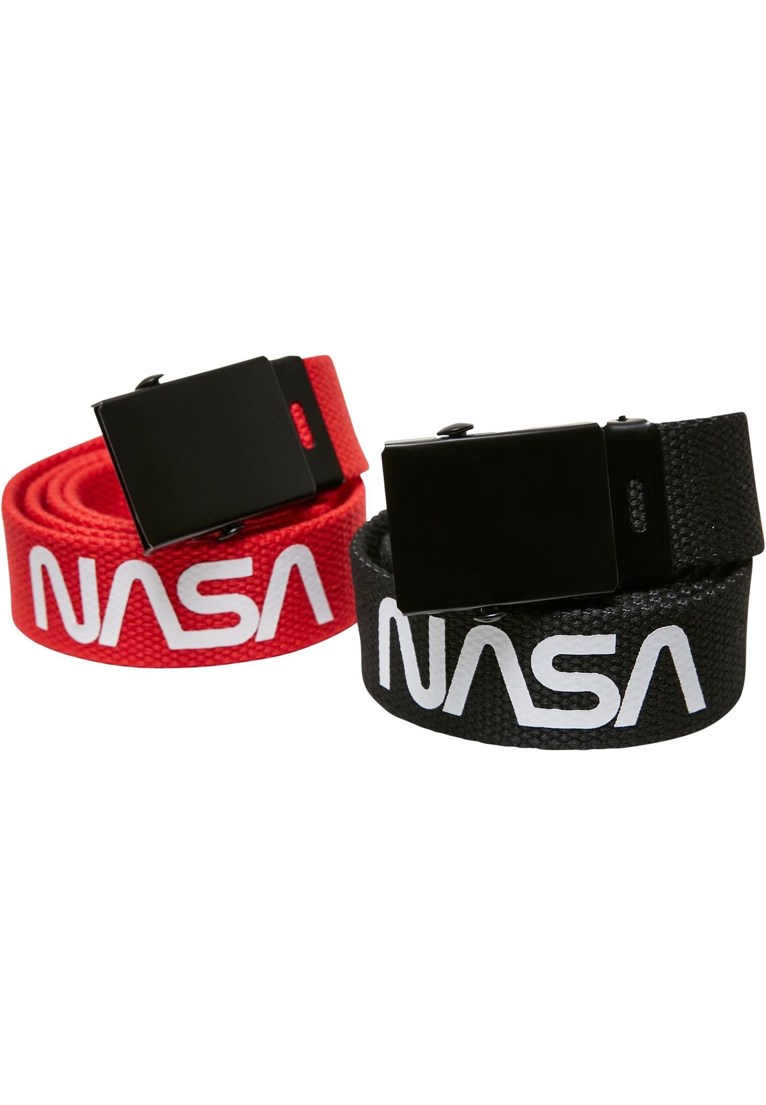 Kids Belt Accessoires 2-Pack Hüftgürtel black-red NASA MisterTee
