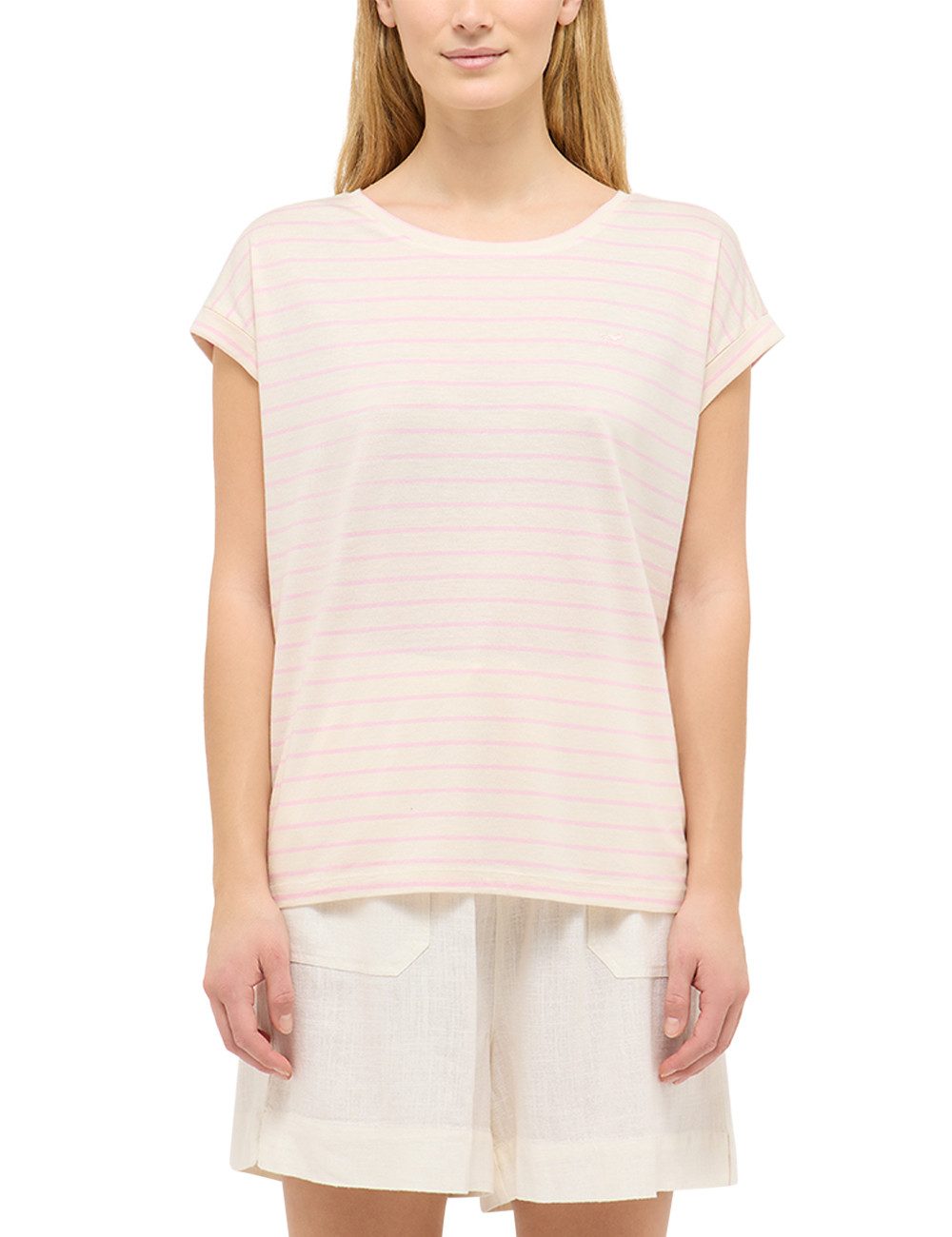 MUSTANG Kurzarmshirt Damen Style Lesley