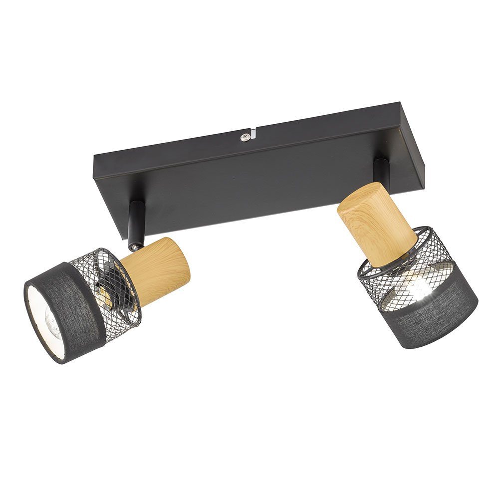 WOFI Deckenleuchte, Leuchtmittel nicht inklusive, Spotleuchte Wohnzimmerlampe Deckenleuchte 2 flammig