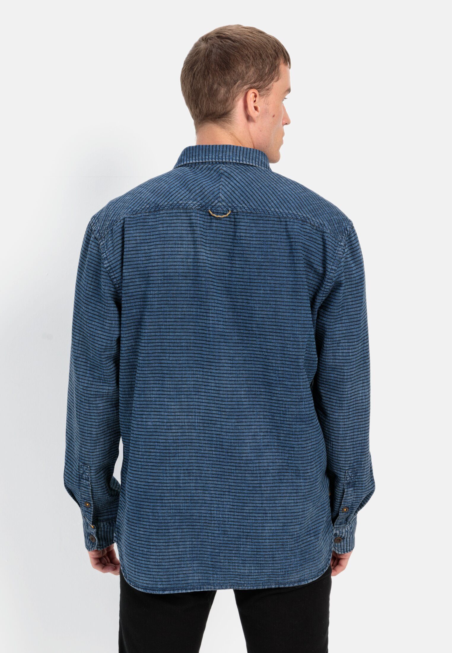 camel active Langarmhemd im Overshirt-Look Kentkragen günstig online kaufen