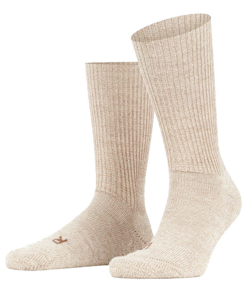 FALKE Wandersocken Crew Walkie Ergo (Trekking, Merinowolle) sandbraun - 1 Paar