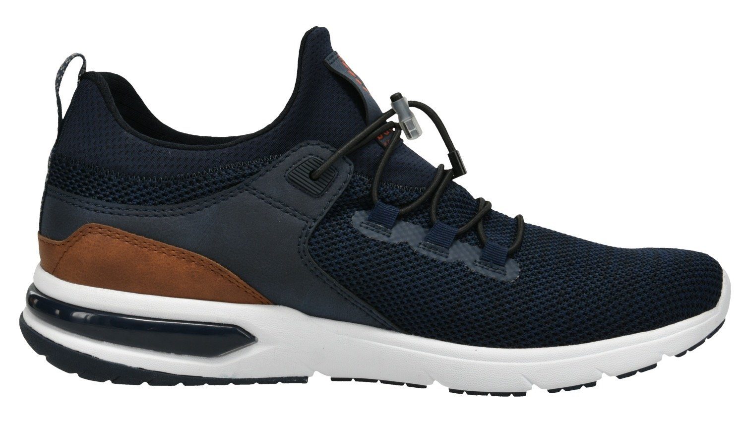 bugatti Slip-On Sneaker mit praktischer blue Schnellschnürung dark