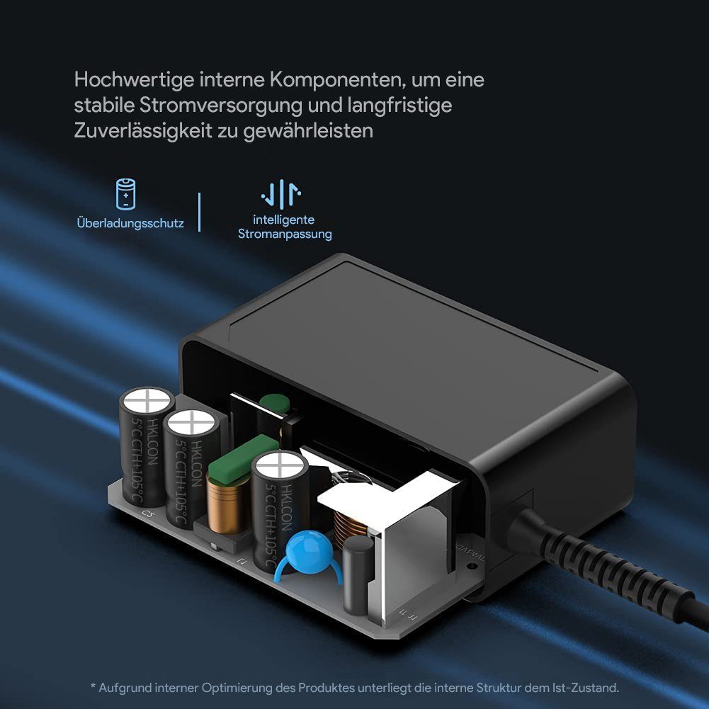 HKY 12V 2.5A AC Adapter für Tekstor Primebook C13 P14 C11, Primetab T13B Notebook-Netzteil (TechniSat Multyradio 4.0 Internetradio IP-Kamera der Dericam) – Bild 4 von 5
