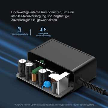 HKY 12V 2A Universal Netzteil Ladegerät AC Adapter für FritzBox Scanner Notebook-Netzteil (Router Externe Festplatte LED Strip Wasserpumpe Lautsprecher)