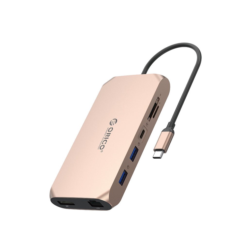 ORICO Orico XCR 12-in-1 USB-C Dockingstation: 2x USB-A 3.1, 1x USB-A 2.0 USB-Adapter